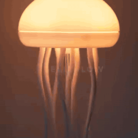 gif — Lampada Medusa LED – Luce Calda d'Atmosfera con Base Trasparente
