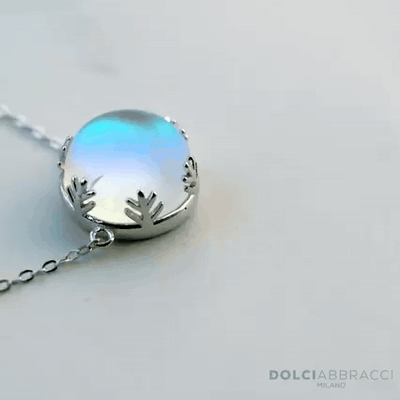 gif — Collana Aurora – Ciondolo Effetto Ghiaccio con Riflessi Aurora Boreale