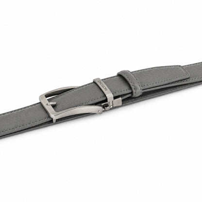 couleur Grigio — Cintura Automatica Senza Buchi – Fibbia Amovibile a Cricchetto