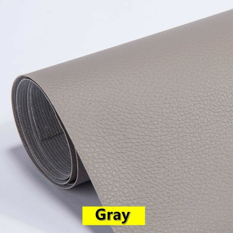 couleur Grigio — Toppa autoadesiva in similpelle – ripara divani, sedili e poltrone in pochi secondi