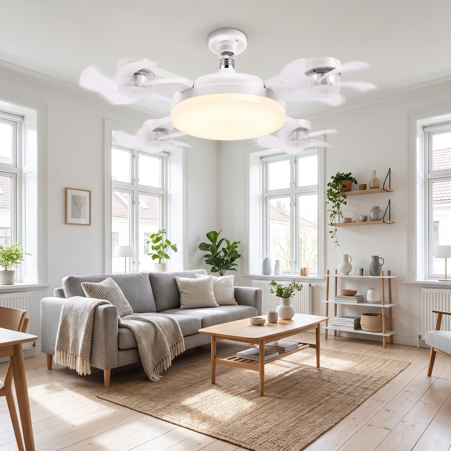 Ventilatore da soffitto LED Cortano
