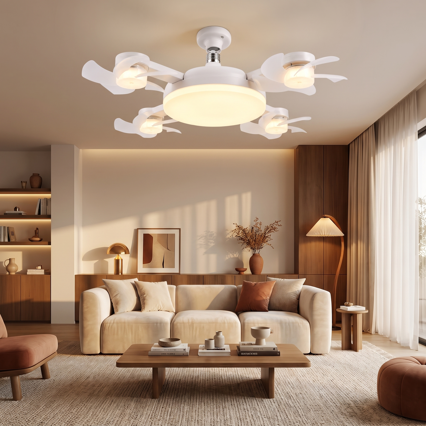 Ventilatore da soffitto LED Cortano