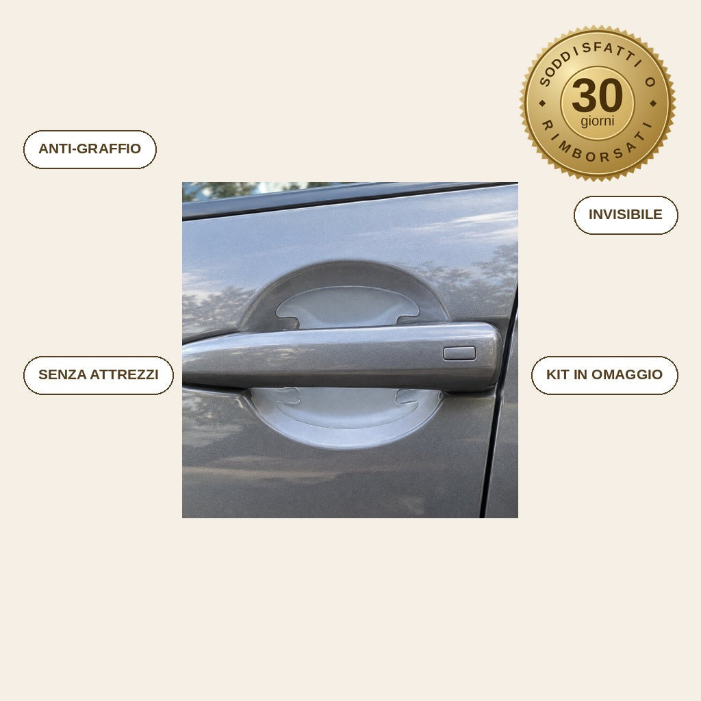 infographie — Pellicole Protettive Maniglie Auto – Set 8 pezzi (anteriori + posteriori)