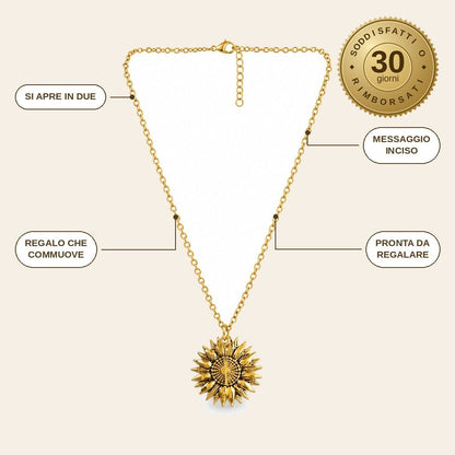 infographie — Collana Girasole Apribile « You Are My Sunshine »