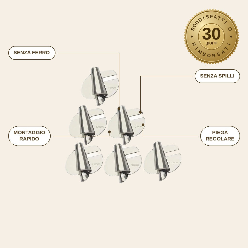 infographie — Orlatore per Orlo Arrotolato – Set da 2 in Acciaio Inox