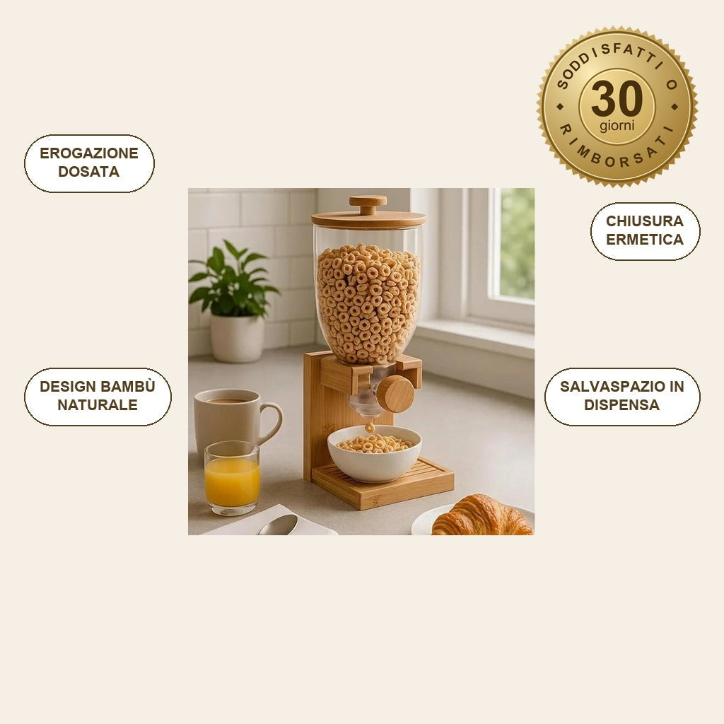 infographie — GreenGrain™ – Dispenser di Cereali in Bambù