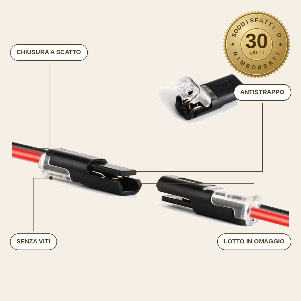 infographie — Connettori Elettrici Rapidi SpliceLock T2™