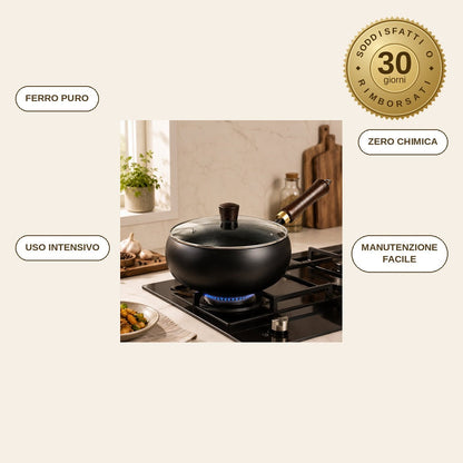 infographie — FerroWok™ – Wok in Ferro Puro Antiaderente Naturale