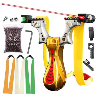 couleur Giallo — Fionda con mirino laser – Telaio in lega, presa ergonomica