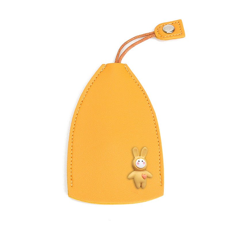 couleur Giallo — Custodia Portachiavi Estraibile in Ecopelle