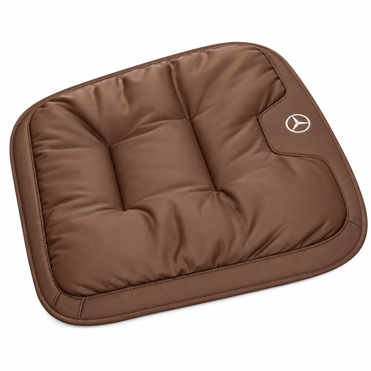 couleur Marrone — Cuscino Sedile Auto Personalizzato con Logo Ricamato