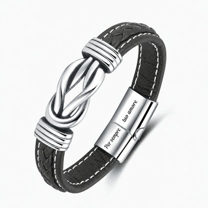 situation — Bracciale in Pelle Intrecciata · Nodo dell'Infinito