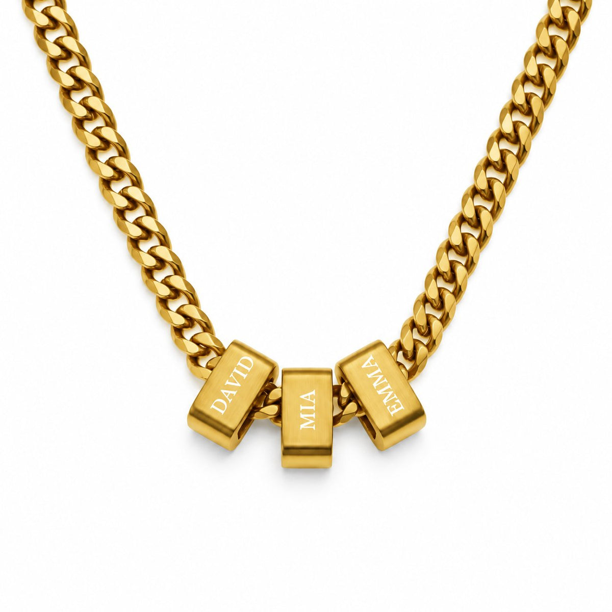 couleur Oro — Collana Uomo con Nomi Incisi – I nomi che porti con te