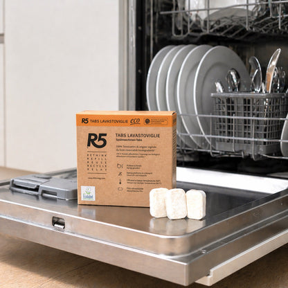 R5 Tabs Lavastoviglie in uso con lavastoviglie