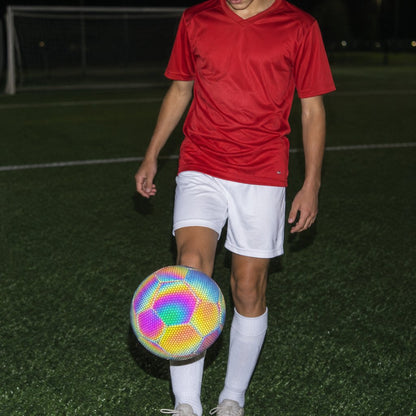 situation — Pallone olografico taglia 5 – effetto arcobaleno con il flash