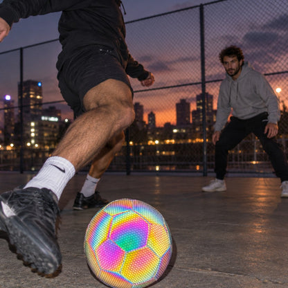 situation — Pallone olografico taglia 5 – effetto arcobaleno con il flash