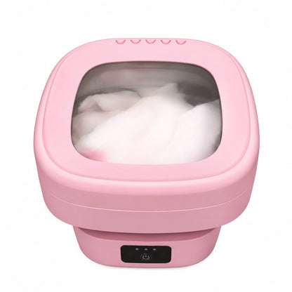 couleur Rosa — Mini Lavatrice Pieghevole Portatile 8 L con Centrifuga