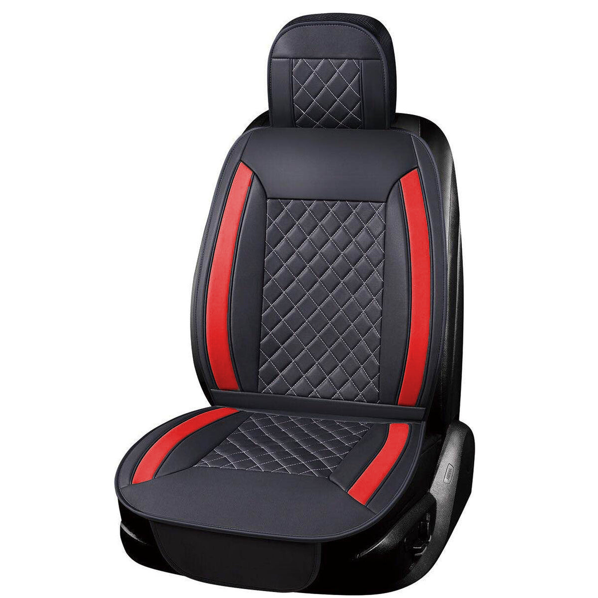 Set coprisedili auto in pelle premium - vista frontale