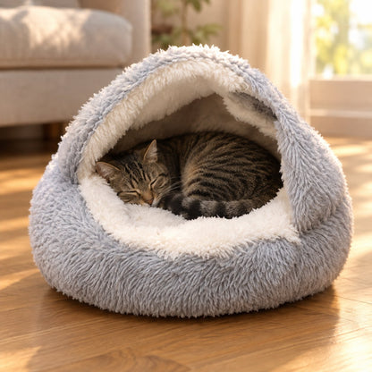 situation — Cuccia Grotta per Gatti – Rifugio Morbido e Caldo con Cappuccio
