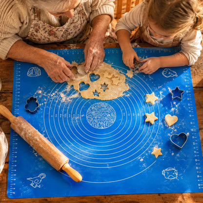 situation — Tappetino XL in Silicone per Impastare 40×50 cm – Antiaderente, Antiscivolo, con Cerchi Graduati