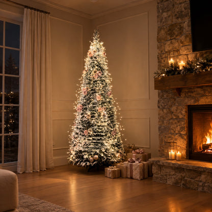 situation — Albero di Natale Innevato Slim – 180 cm