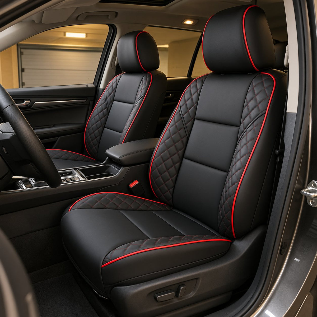 situation — Set Coprisedili Auto in Pelle Premium – 9 Pezzi