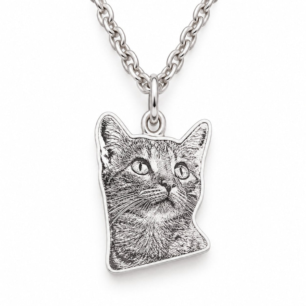 packshot — Collana con Ciondolo Foto del Tuo Animale
