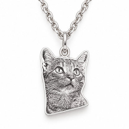 packshot — Collana con Ciondolo Foto del Tuo Animale