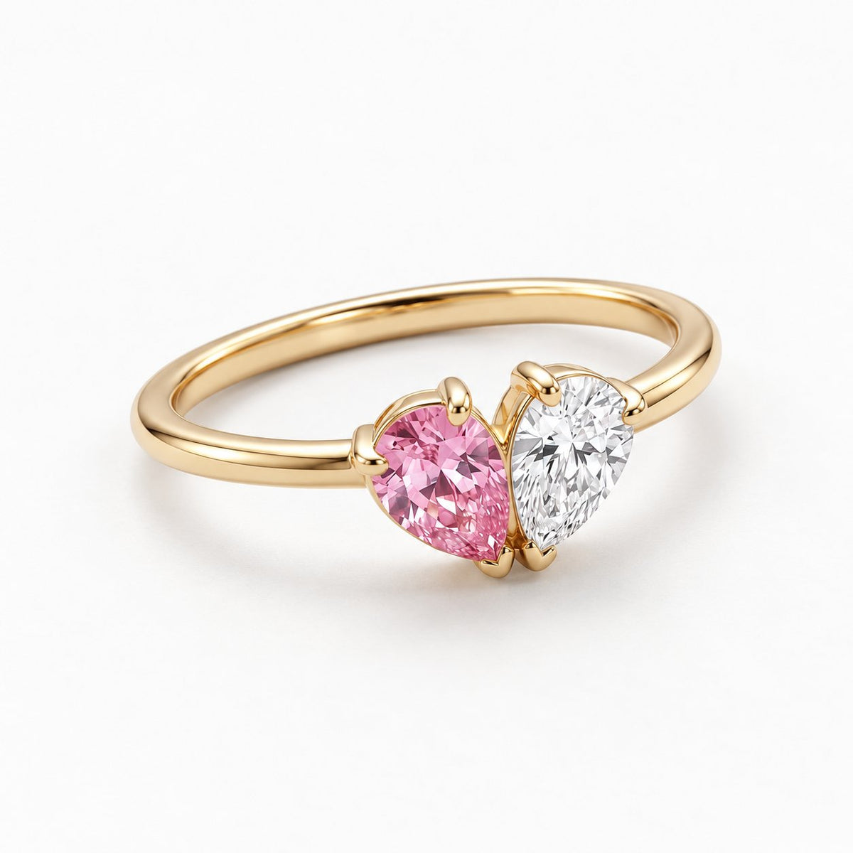packshot — Anello Cuore Pietre di Nascita – Due Pietre, Due Persone
