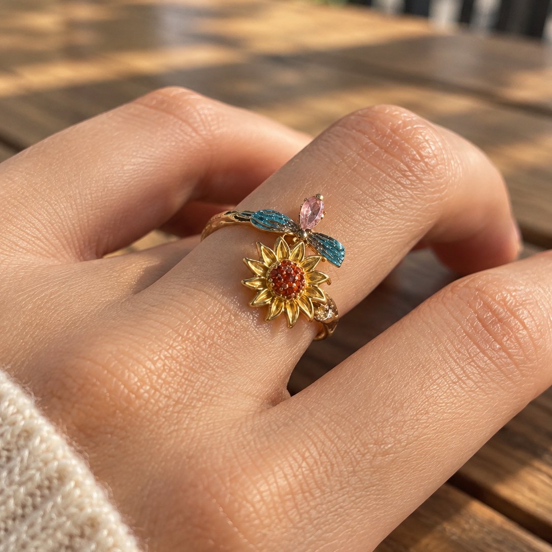 anello-girasole-con-ape-girevole-taglia-unica-rego-2020-section1