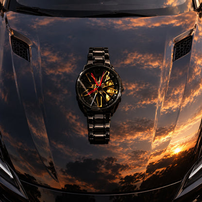 situation — GiroCerchio™ – Orologio con Cerchione 3D Rotante e Cinturino in Metallo