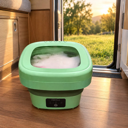 situation — Mini Lavatrice Pieghevole Portatile 8 L con Centrifuga