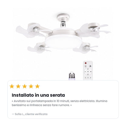 Ventilatore da soffitto LED Cortano