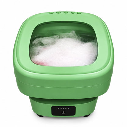 couleur Verde — Mini Lavatrice Pieghevole Portatile 8 L con Centrifuga